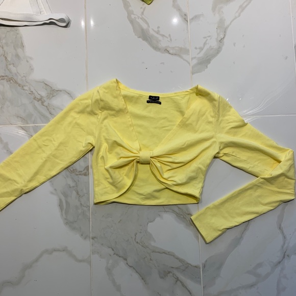 NWOT long sleeved crop shirt - Picture 1 of 4